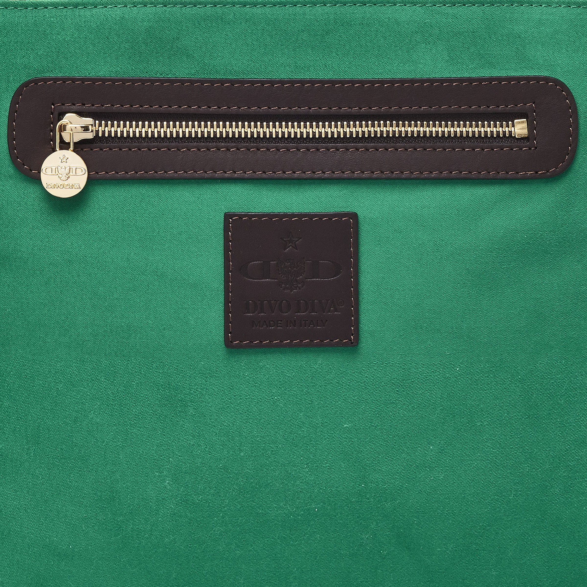 Antibes Borsa shopping piccola con zip e catene in Nylon con Disegno Gambling Classic Marrone/Cacao