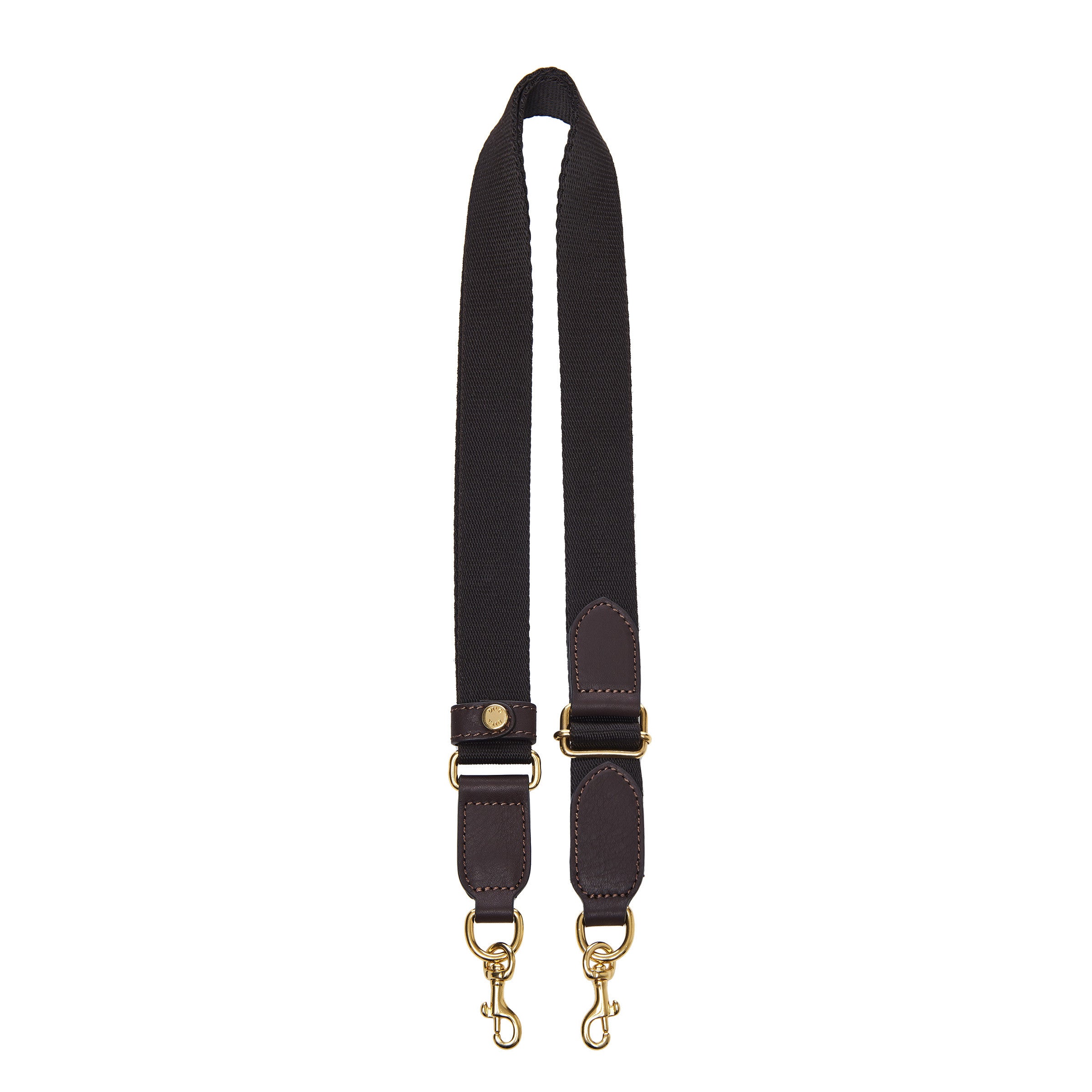 Dublin Nylon Shoulder Bag with Classic Gambling Design Brown/Cocoa