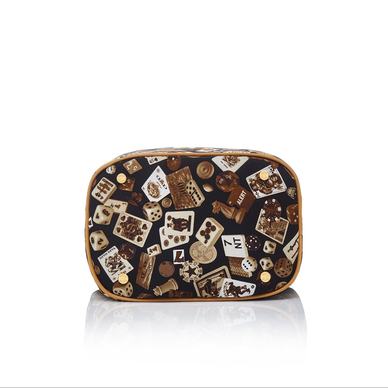 Casablanca Bucket with Nylon Chains with Gambling Classic Design Brown/Biscuit